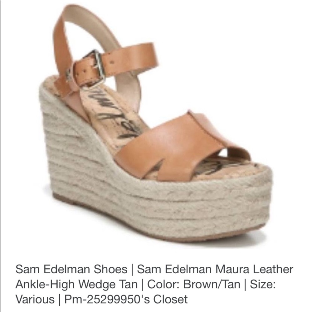 Sam Edelman Leather wedges size 9.5